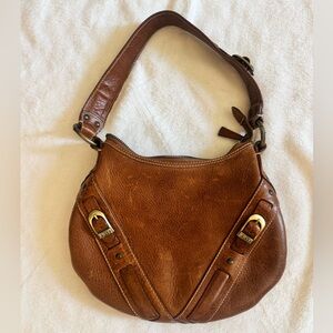 Vintage FRYE - Brown Leather Hobo Shoulder Bag